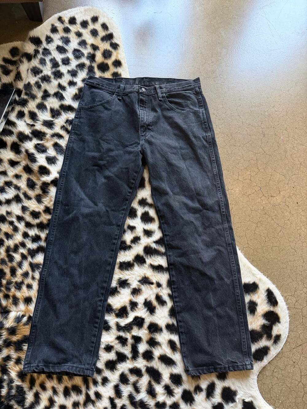 Rustler Black Denim Regular Fit Jeans 34x29